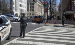 La Maison Blanche placée en confinement après des coups de feu tirés à proximité de la présidence, le 3 mars 2018 à Washington
