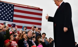 Donald Trump à un meeting le 2 novembre 2018 à Huntington, en Virginie occidentale