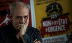 Le candidat à la présidentielle pour le Nouveau parti anticapitaliste (NPA), Philippe Poutou, à Montreuil le 10 mars 2017