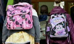 Rentrée 2025 à l'école élémentaire Vigée-Lebrun, à Paris, le 1er septembre 2025
