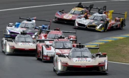 Des pilotes au départ des 24 Heures du Mans (Sarthe), le 14 juin 2025