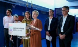 La gauche unitaire (sans LFI, les Communistes et Raphaël Glucksmann) réunie à Bagneux, dans les Hauts-de-Seine, le 2 juillet 2025