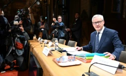L'ancien ministre de l'Économie Bruno Le Maire devant la commission des Finances du Sénat à Paris, le 7 novembre 2024