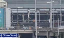 L'aéroport de Bruxelles à Zaventem, frappé par des kamikazes jihadistes le 22 mars 2016