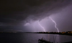 L'orage gronde au-dessus de Pérols (Hérault) le 16 août 2022