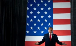 Le président américain Donald Trump, lors d'un meeting de campagne dans l'Ohio le 9 janvier 2020