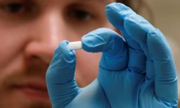 Un comprimé d'hydroxychloroquine dans une pharmacie de Provo, Utah, le 15 juin 2020