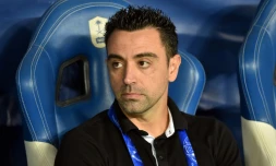 Xavi Hernandez lors de la demi finale de AFC Champions League entre le Qatar et le club saoudien d'Al Hilal à Ryad le 22 octobre 2019