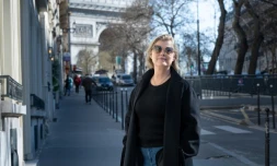 L'ancienne mannequin suédoise Ebba Karlsson, le le 18 mars 2026 à Paris