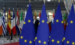 Le Premier ministre estonien Juri Ratas à Bruxelles le 13 décembre 2018