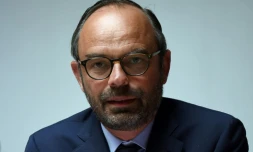 Le Premier ministre Edouard Philippe à Sancoins, près de Bourges, le 2 mai 2018
