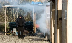 Le camp de migrants de Grande-Synthe le 18 janvier 2017