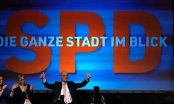 Le maire de Hambourg et chef de file des sociaux-démocrates du SPD Peter Tschentscher le 23 février 2020 à Hambourg