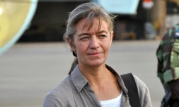 La ressortissante suisse, Béatrice Stockly, le 24 avril 2012 à Ouagadougou, au Burkina Faso