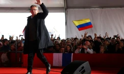Jean-Luc Melenchon à la "Fête de l'Humanite" à Brétigny-sur-Orge, en Essonne, le 10 septembre 2022
