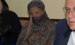 La Pakistanaise chrétienne Asia Bibi à la prison de Sheikhupura, le 20 novembre 2010 au Pakistan