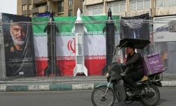 Sur la place Valiasr de Téhéran, le 22 mars 2026