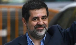 Le leader indépendantiste catalan Jordi Sanchez arrive à la Cour suprême de Madrid, le 16 octobre 2017