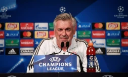 L'entraîneur Carlo Ancelotti; le 26 septembre 2017 à Paris