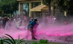 Manifestation contre le projet de budget du gouvernement, le 25 juin 2024 Ă Nairobi, au Kenya