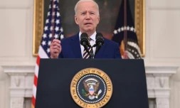 Le président américain Joe Biden s'exprime sur le programme de vaccination contre le Covid-19 à Washington, le 18 juin 2021 