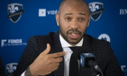 Le nouvel entraîneur du CF Montreal, le Français Thierry Henry, lors de sa présentation officielle, le 18 novembre 2019 à Montréal