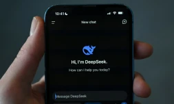 Photo d'illustration montrant l'application DeepSeek sur un téléphone portable à Pékin, en Chine, le 27 janvier 2025