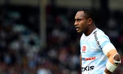 Le centre du Racing 92 Josevata Taliga Rokocoko lors du match face au Stade Français en Top au stade Yves-du-Manoir, le 8 octobre 2016