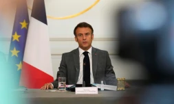 Emmanuel Macron en Conseil des ministres à l'Elysée le 21 juillet 2023