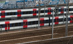 Deux RER à Paris le 24 avril 2014