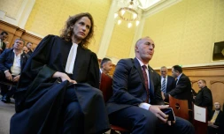 L'ancien rebelle kosovar Ramush Haradinaj (d), le 27 avril 2017 à Colmar