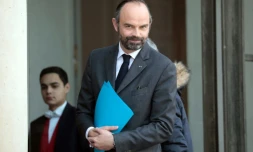 Le Premier ministre Edouard Philippe à l'Elysée, le 21 février 2019