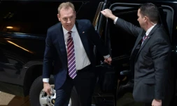 Le ministre de la Défense par intérim Patrick Shanahan arrive au Pentagone pour son premier jour le 2 janvier 2019