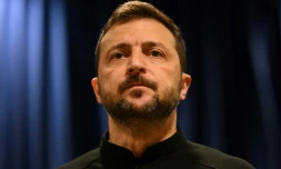 Volodymyr Zelensky au siĂšge des Nations unies Ă New York, le 25 septembre 2024