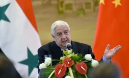 Le ministre syrien des Affaires étrangères Walid Mouallem le 24 décembre 2015 à Pékin