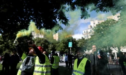 Manifestation de "gilets jaunes" Ă Paris, le 4 mai 2019