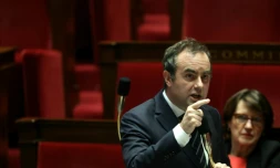 Le Premier ministre Sébastien Lecornu prononce un discours à l'Assemblée nationale, à Paris, le 14 janvier 2026