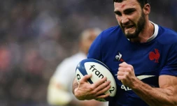 Le capitaine du XV de France Charles Ollivon, auteur de 2 essais face à l'Angleterre lors du Six Nations, au Stade de France, le 2 février 2020