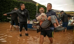 A Porto Alegre, au sud du Brésil, le 4 mai 2024