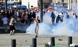 De nombreux incidents se sont produits samedi entre hooligans, à Marseille, en marge d'Angleterre-Russie, comptant pour l'Euro-2016 de football