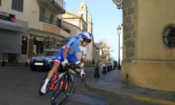 Le Français Thibaut Pinot (FDJ) lors de 2e étape du Critérium international, le 26 mars 2016 à  Porto-Vecchio en Corse-du-Sud