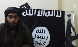 Capture d'écran prise a partir d'une vidéo propagande de l'organisation EI, fournie le 24 janvier 2016