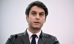 Le Premier ministre Gabriel Attal prononce un discours à Paris, le 1er février 2024