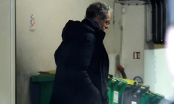 L'ex-responsable de la cellule nationale de recrutement du centre de formation du PSG Marc Westerloppe quitte le siège de la LFP à Paris, le 22 janvier 2019