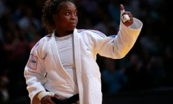 La Française Gévrise Emane, à Paris le 7 février 2016