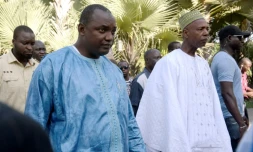 Adama Barrow, président élu de Gambie, à Banjul le 12 décembre 2016