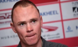 Le cycliste britannique Chris Froome, le 22 février 2020 à Dubaï avant le Tour des Emirats