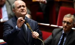 Le ministre de l'Intérieur Bruno Le Roux à l'Assemblée nationale à Paris le 7 février 2017