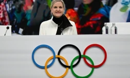 La présidente du CIO Kirsty Coventry a présidé lundi la 145e session de l'organisation du CIO.