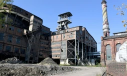 Une mine de charbon abandonnée à Mikolow, le 12 octobre 2018 en Silésie, dans le sud de la Pologne